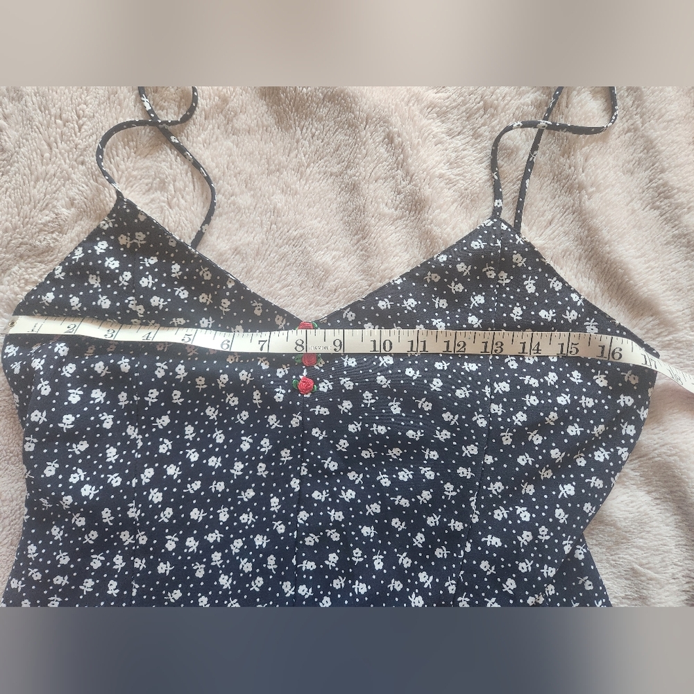 Vintage Amelia's Blue & White‎ Floral Loungewear With Matching Robe LG - Picture 7 of 9